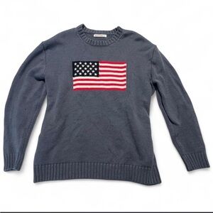 Moon & Madison Navy Sweater with American Flag
